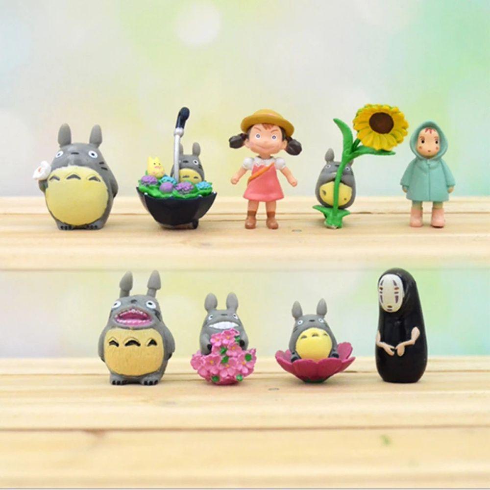 Set 9 Mô Hình Totoro 3-5cm Trang Trí Xe Hơi