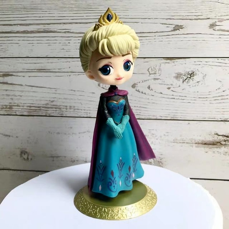 Mô hình công chúa Disney thần tiên Ariel Elsa Anna Belle bằng PVC 15cm trang trí bánh kem tiện lợi