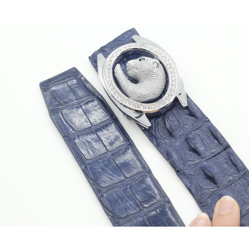 Bản Liền Không Nối, Dây Nịt Nam, Dây Thắt Lưng Gai Da Cá Sấu Bản 3.8cm Sản Phẩm Kèm Mặt Khóa Cao Cấp Bảo Hành 12 Tháng