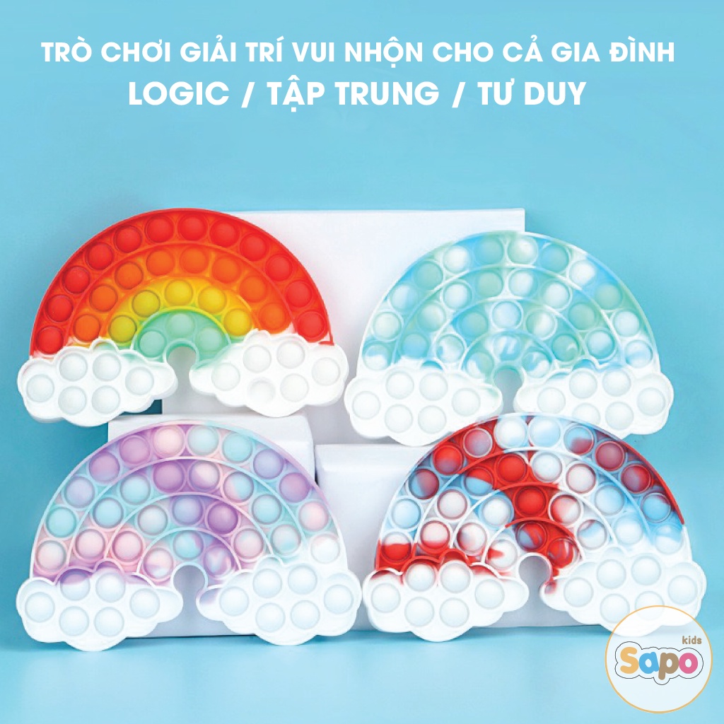 Pop it Đồ Chơi Bấm Bong Bóng Giải Toả Căng Thẳng Cho Cả Nhà Nhiều Mẫu Dễ Thương SAPO KIDS