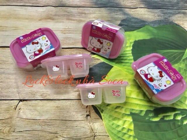 Set Hộp trữ thực phẩm locknlock hello kitty 260ml | BigBuy360 - bigbuy360.vn