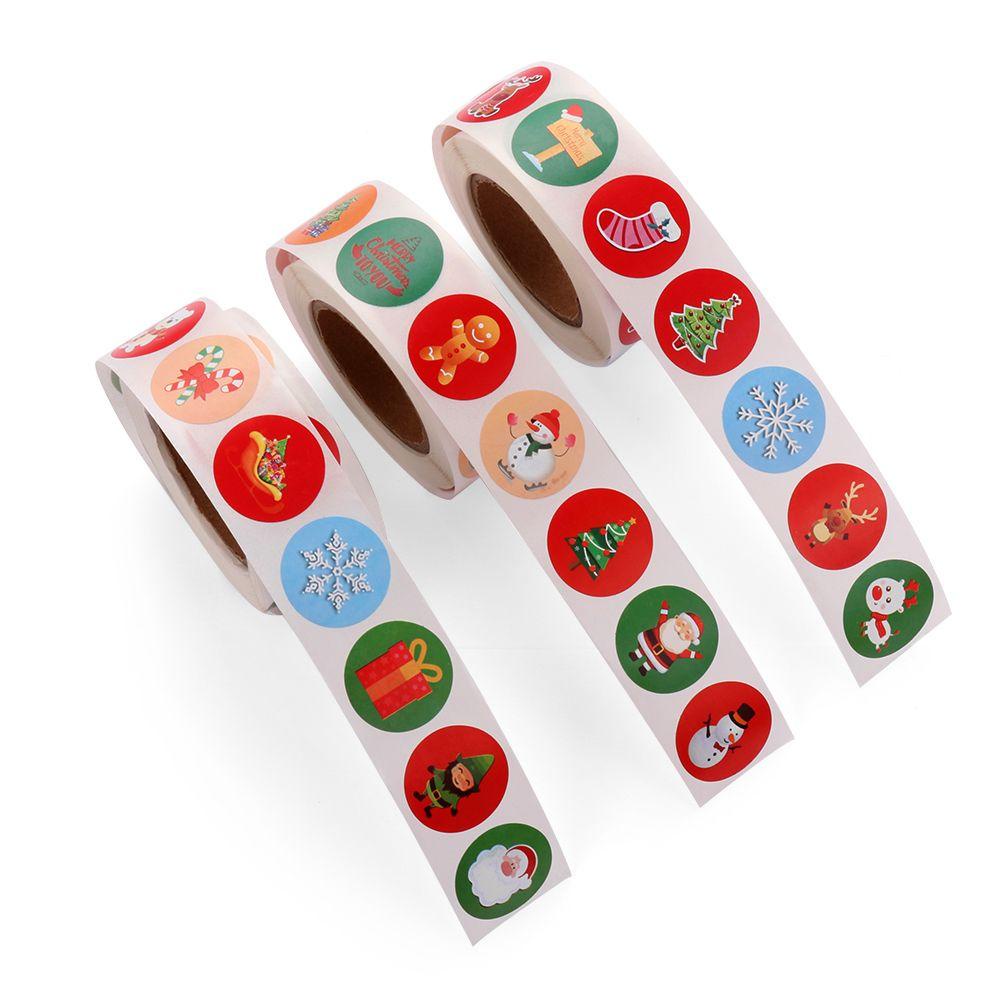 Set 500 Miếng Dán Trang Trí Hộp Quà Giáng Sinh Đẹp Mắt