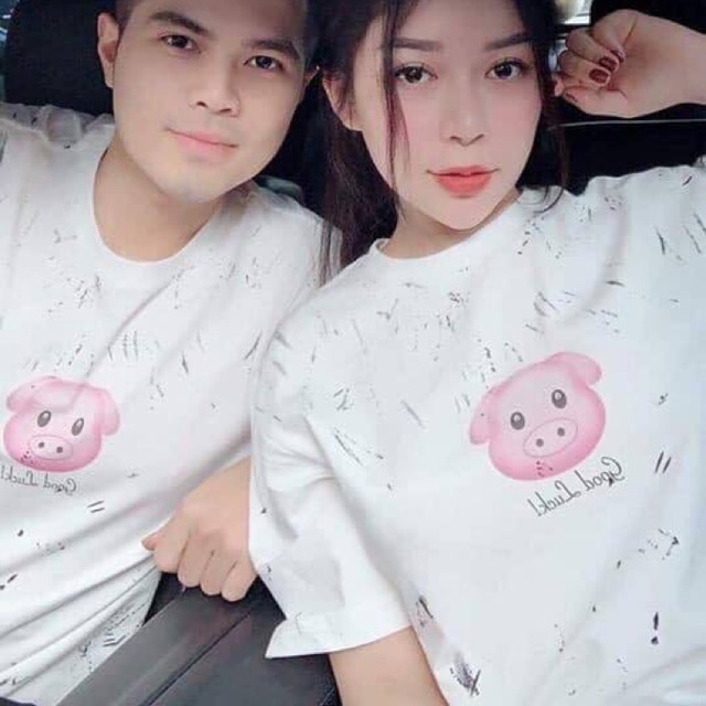 Set Áo đôi: Áo phông lợn vẩy sơn