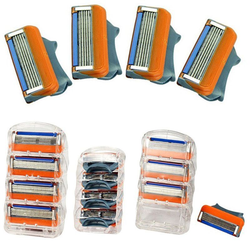 GILLETTE Bộ 4 Lưỡi Dao Cạo Râu 5 Lưỡi Cho Nam