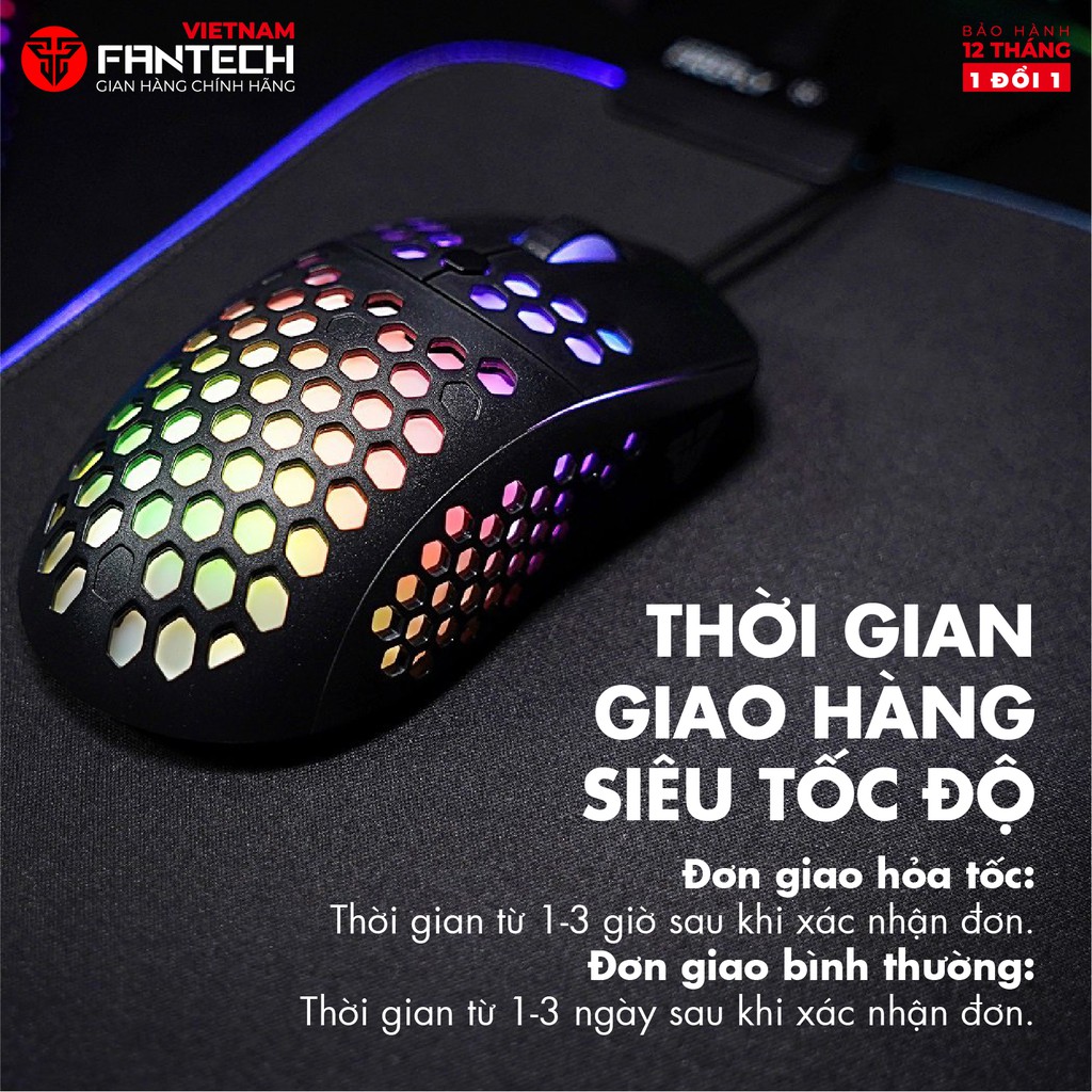 Chuột Gaming Có Dây Fantech UX2 HIVE 12000DPI LED RGB 16,8 Triệu Màu 6 Phím Macro - Hãng Phân Phối Chính Thức