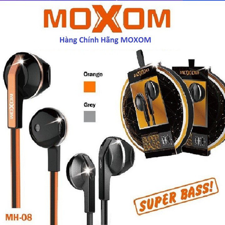 Tai Nghe Super Bass Chuẩn Hàng MOXOM Dòng MH-08 Chính Hãng Có Hộp Thế Hệ 2019