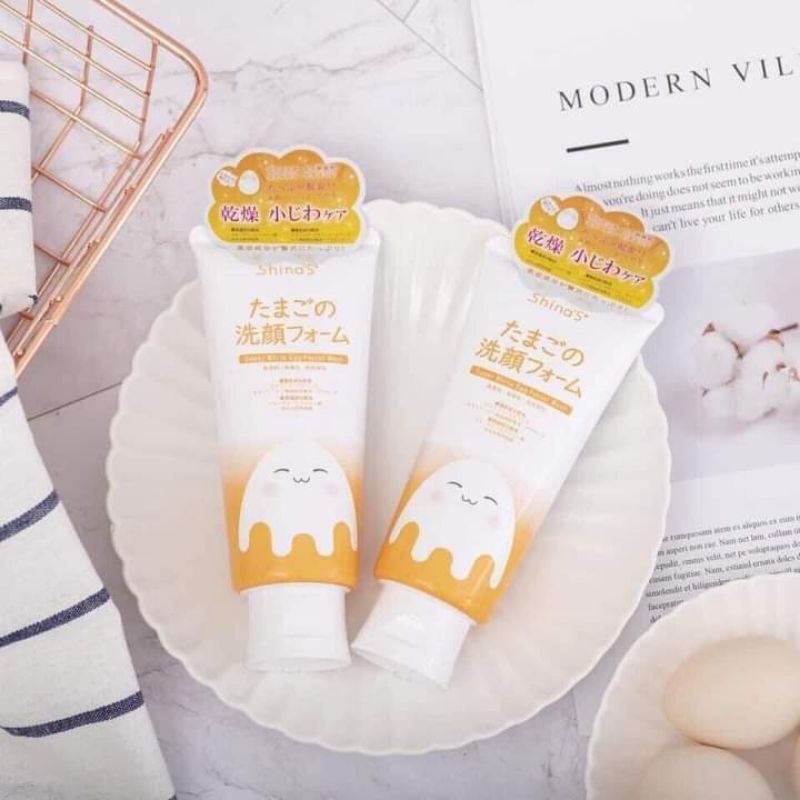 Sữa Rửa Mặt Shina'S Super White Egg Facial Wash Làm Sáng Da, Mờ Nám Từ Trứng 120g