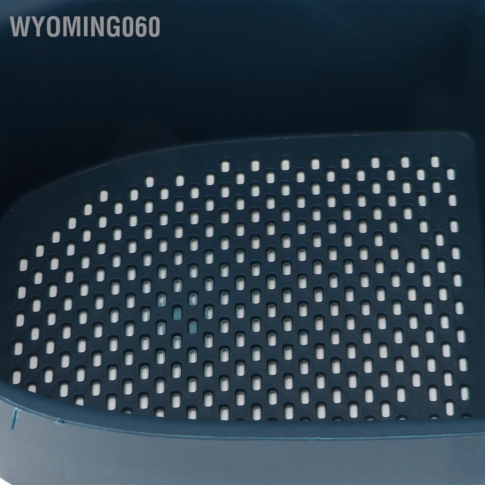 Wyoming060 Multifunctional Sink Drain Shelf Leftovers Filter Storage Holder for Kitchen Use