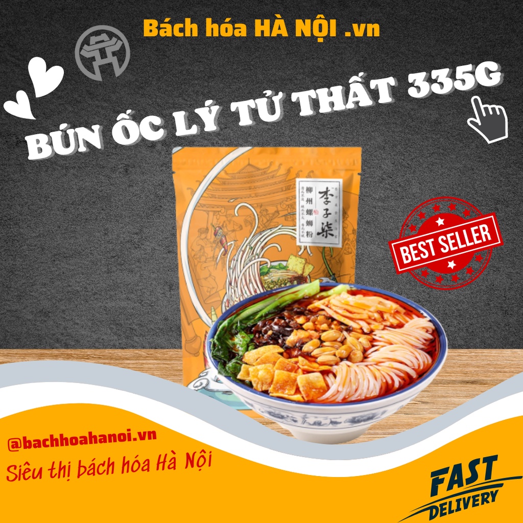 Bún Ốc Liễu Châu Lý Tử Thất Ăn Liền 335g - Món Ngon Nổi Tiếng - Bách hóa HÀ NỘI