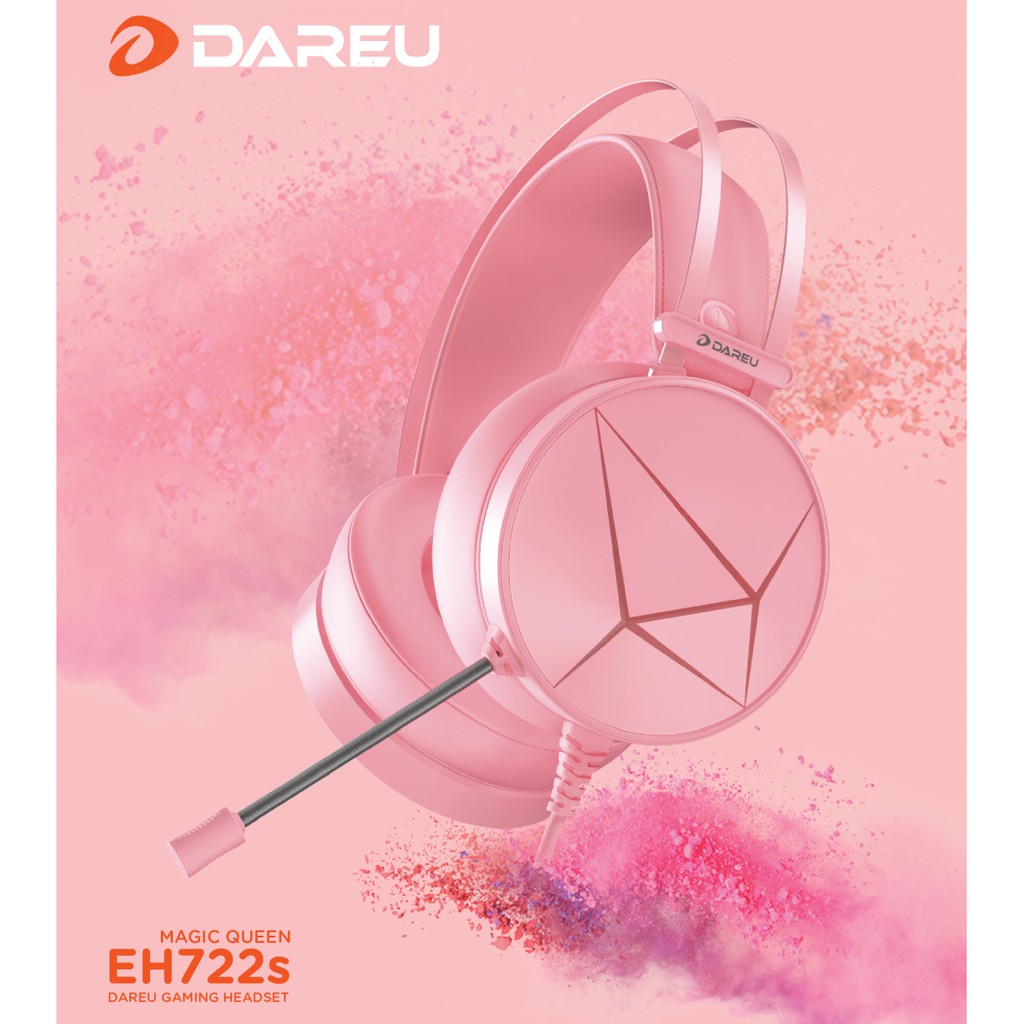 Tai nghe Dareu EH722s Queen Pink Hồng 7.1 giả lập | BigBuy360 - bigbuy360.vn