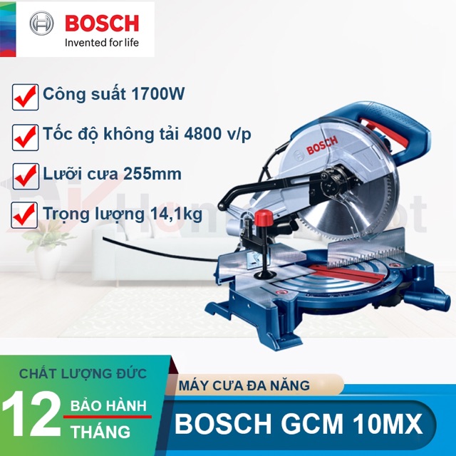 Máy cắt nhôm GCM 10 MX (cắt đa năng)