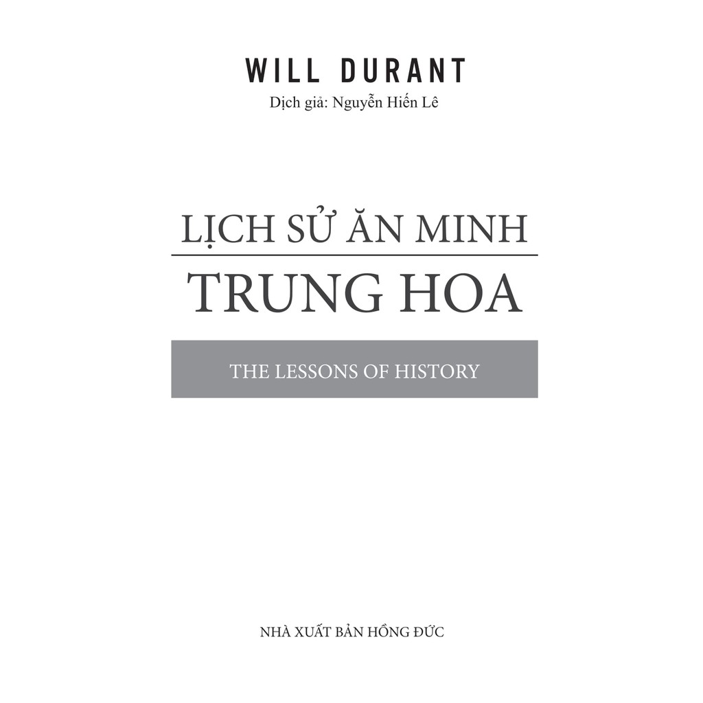 Sách Lịch Sử Văn Minh Trung Hoa