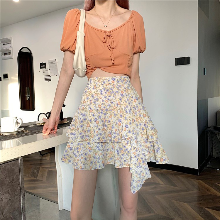Chân Váy Chữ A Họa Tiết Hoa Nữ Tính | BigBuy360 - bigbuy360.vn