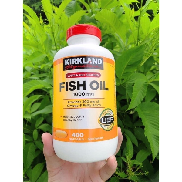 Dầu Cá Hãng Kirkland Signature Fish Oil 1000 mg., 400 Softgels