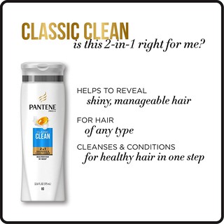 Dầu Gội Xả Pantene Classic Clean 2In1 750ml