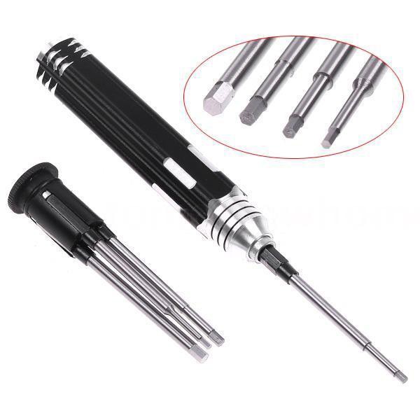 4 in 1 Hexagon Head Hex Screw Driver Tools Set 1.5-3mm fr RC Helicopter Car