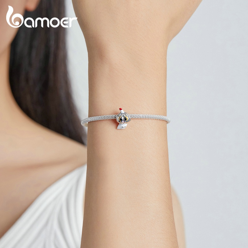 Hạt Charm Bamoer SCC1955 Bằng Bạc 925 100% 6 Kiểu Phong Cách Halloween Tuỳ Chọn Làm Trang Sức DIY