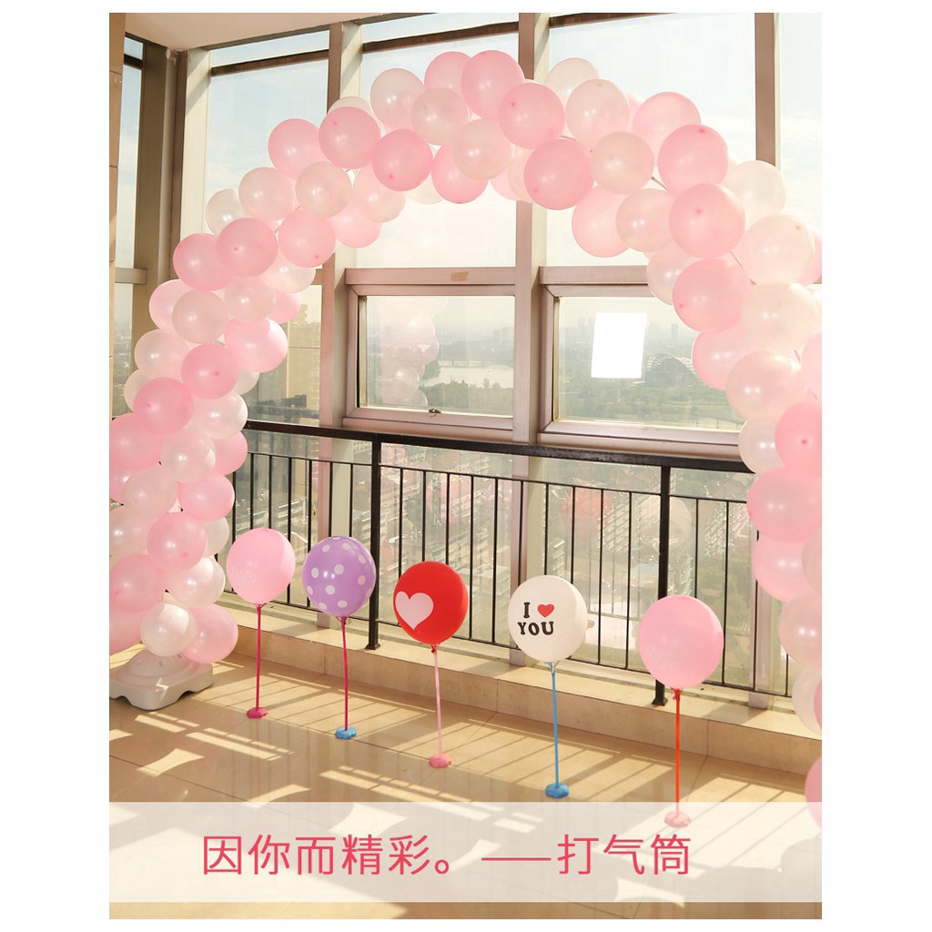 Dụng cụ bơm bong bóng nhấn tay/ đạp chân thủ công tiện lợi