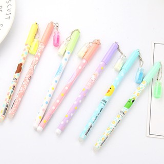 Bút lọ dạ quang in hình bút hoạt hình bút dễ thương bút kute viết gel