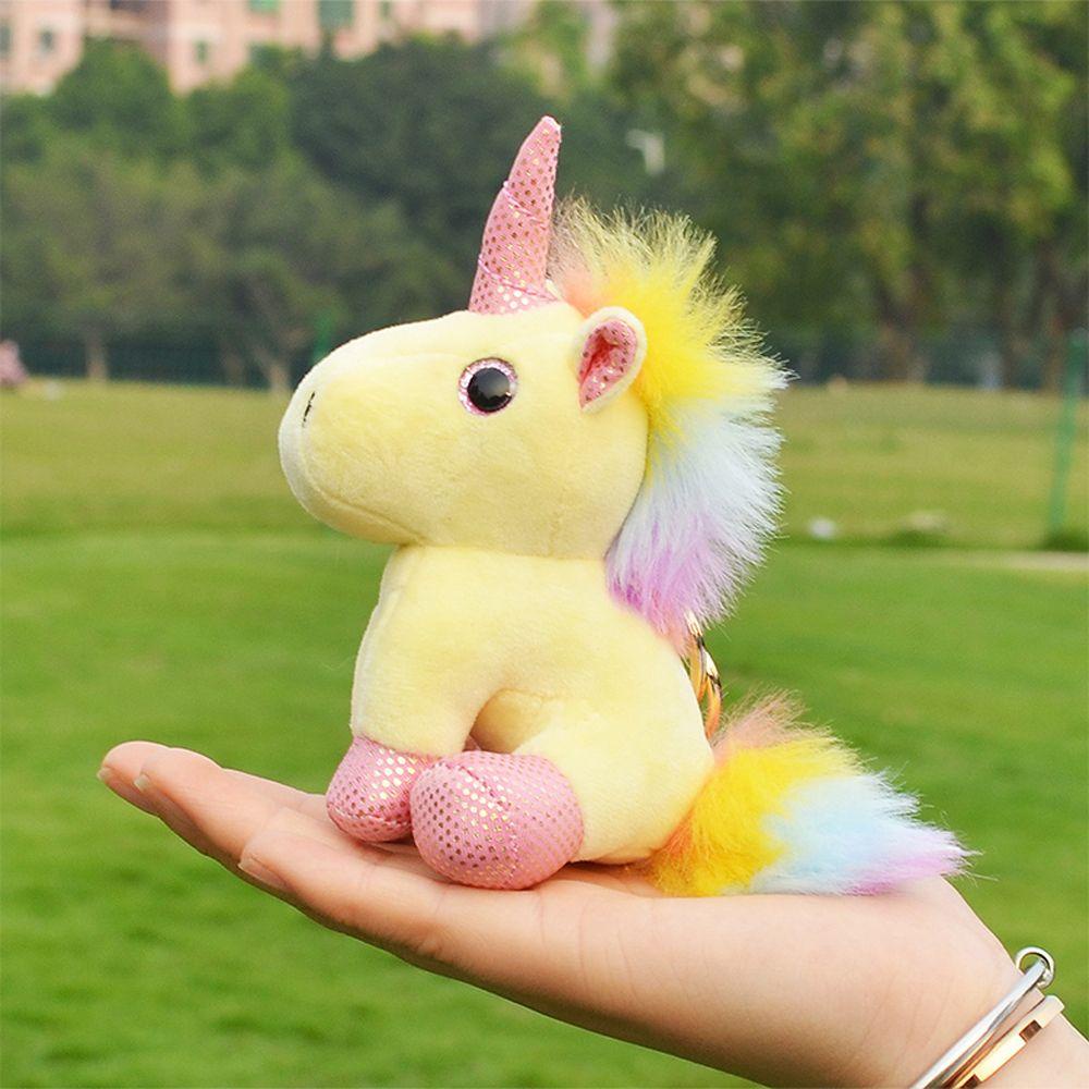 LANFY Móc Khóa Kỳ Lân Nhồi Bông Màu Sắc Ngọt Ngào Dễ Thương