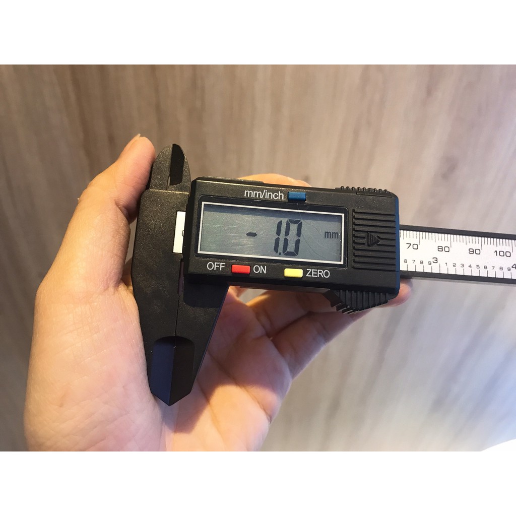 Thước đo điện tử đo tối đa 15cm dùng để đo bản vòng li nhẫn, li chuỗi đá