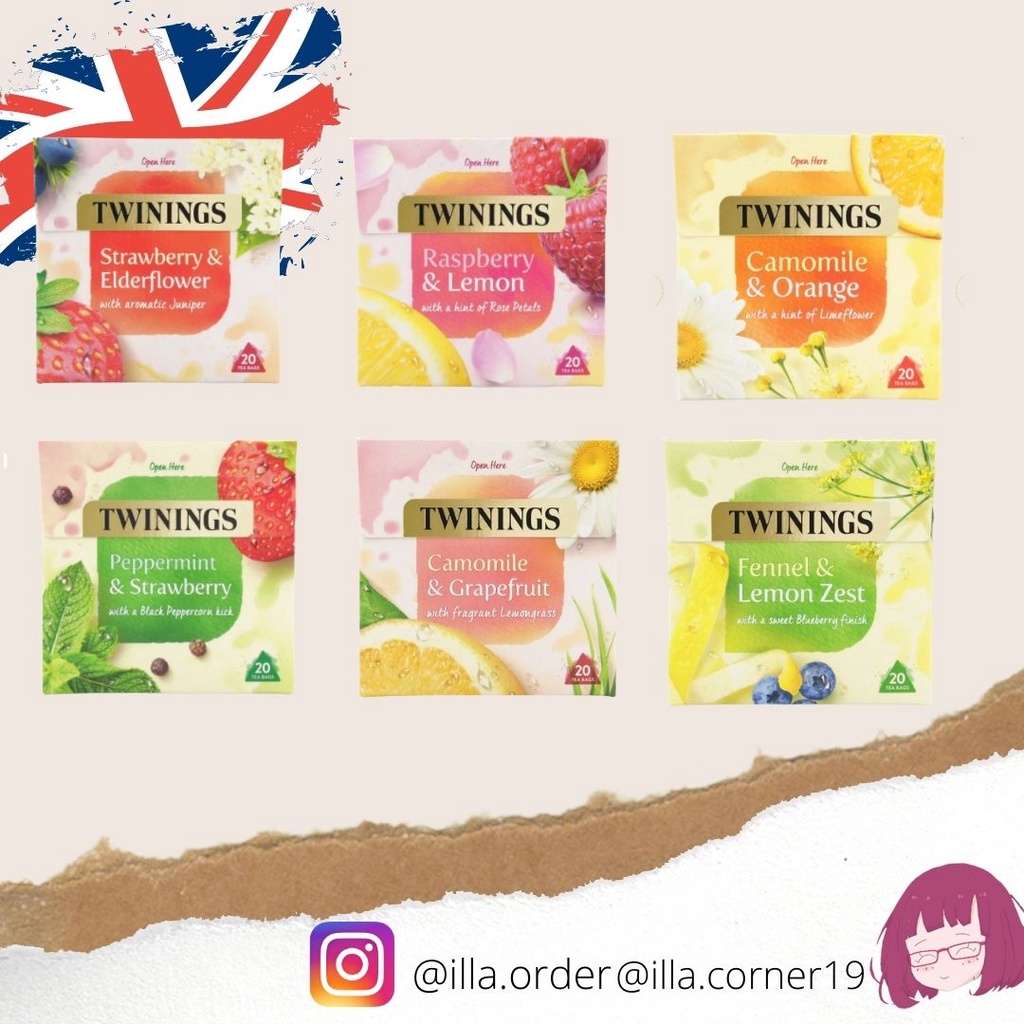 Trà Twinings hoa quả túi tam giác