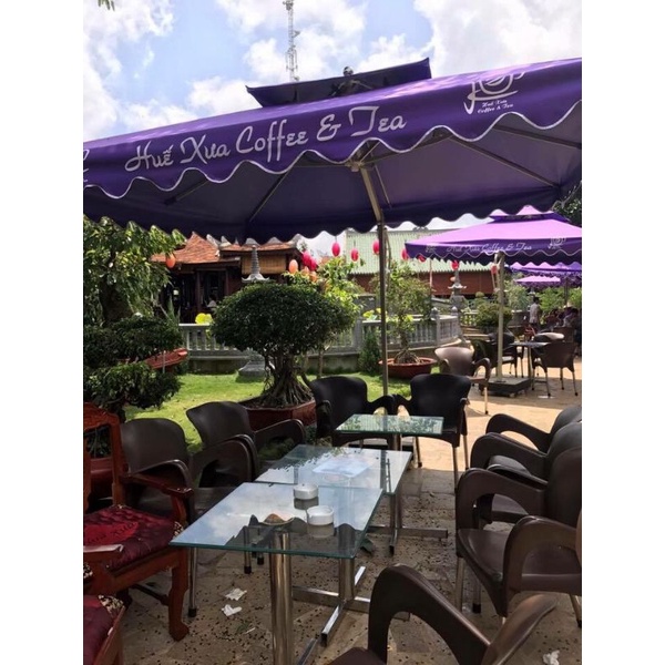 ÁO DÙ VUÔNG LỆCH TÂM 3M, 2 TẦNG.