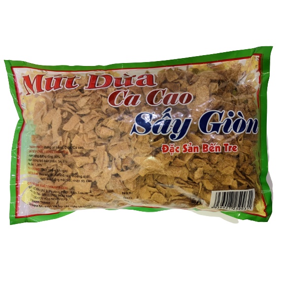 Gói 500GR MỨT DỪA VỊ CACAO SẤY GIÒN SIÊU THƠM NGON THANH THANH