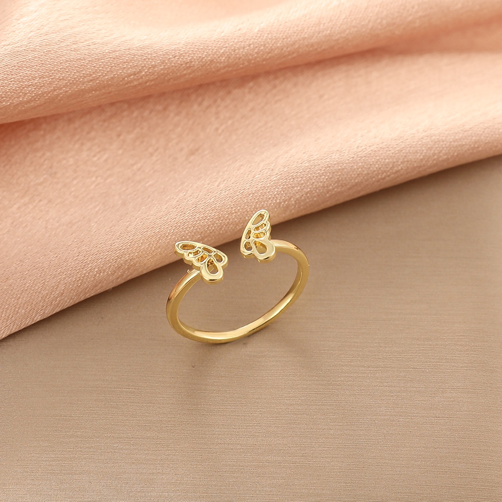 Nhẫn Hình Bướm Thiết Kế Mới Đơn Giản Thời Trang Dành Cho Nữ