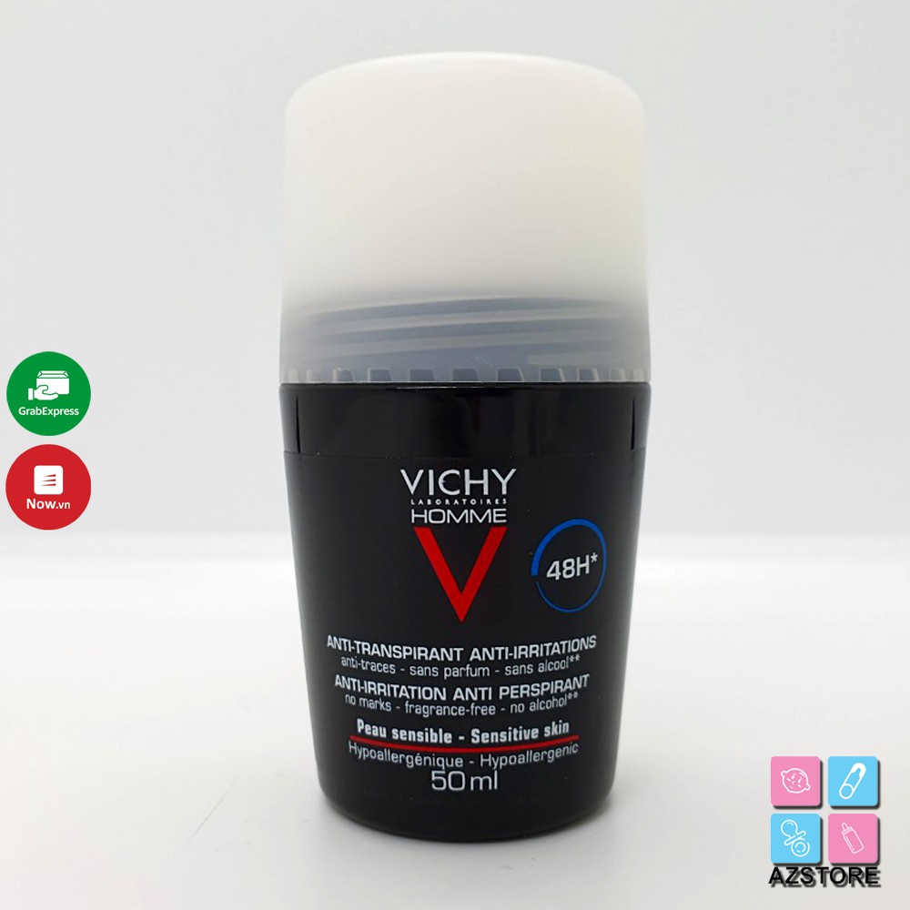 Lăn khử mùi Vichy - Lăn nách khô thoáng Vichy Traitement Anti-Transpirant 50ml