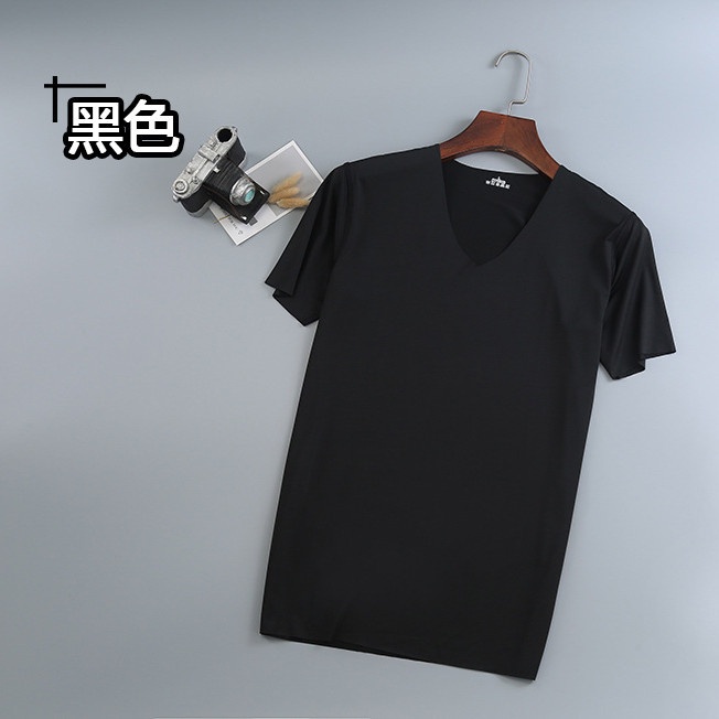 Áo Thun Tay Ngắn Cổ Chữ V Không Đường May Thời Trang Xuân Hè Cho Nam Size M-5XL