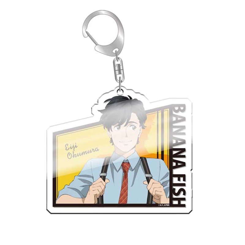 Móc khóa gắn điện thoại bằng acrylic hình Banana Fish Ash Lynx Okumura Eiji