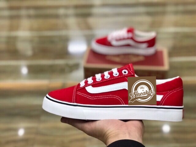 Tết🌺 Giày - Giầy thể thao Vans STyle đỏ vạch trắng đi chơi, sneaker dạo phố Còn Hàng ! ! ! ? ! ! 2020 new . ｡