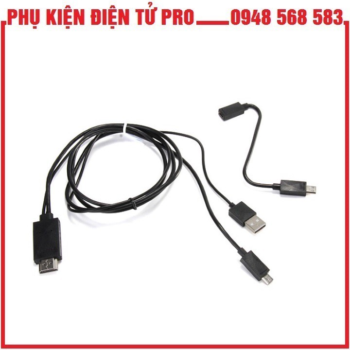 Dây Chuyển Đổi Tín Hiệu Từ Điện Thoại Lên Tivi Hdmi Mhl Kit