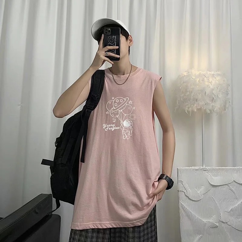 Áo Thun Nam Không Tay In Hình Thời Trang Size M-3Xl
