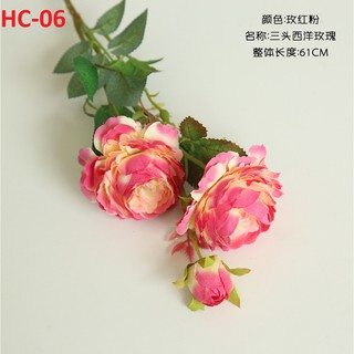 COMBO 5 CÀNH HOA HỒNG LỤA CAO CẤP