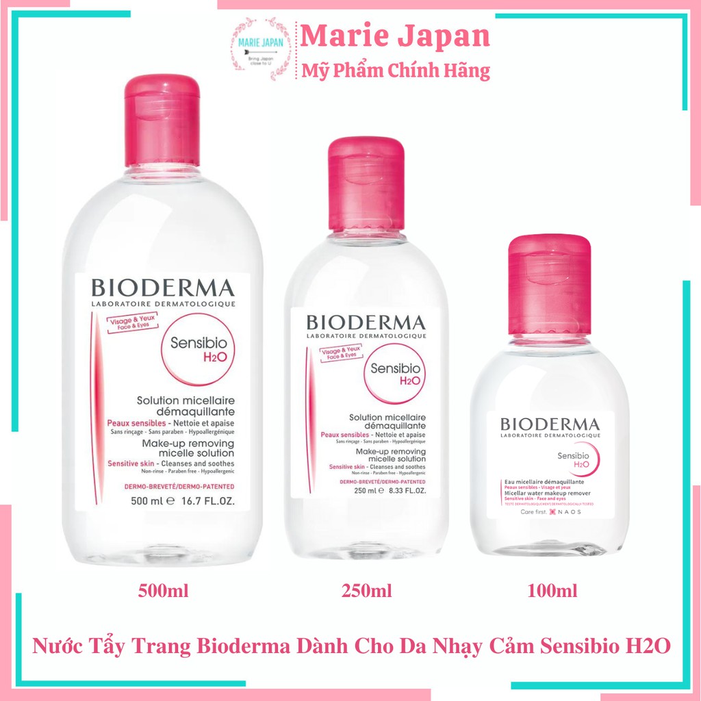 Nước Tẩy Trang Bio.derma Dành Cho Da Nhạy Cảm Sensibio H2O