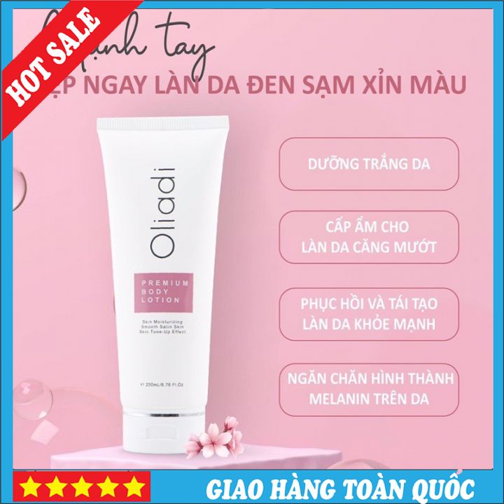 TẶNG Ủ MÔI Kem Body Phân Tử Nano Oliadi