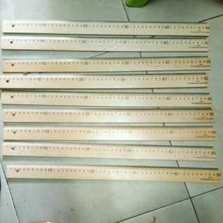 Thước Gỗ Giáo Viên Hai Cạnh Thẳng - Gỗ Sồi Đẹp