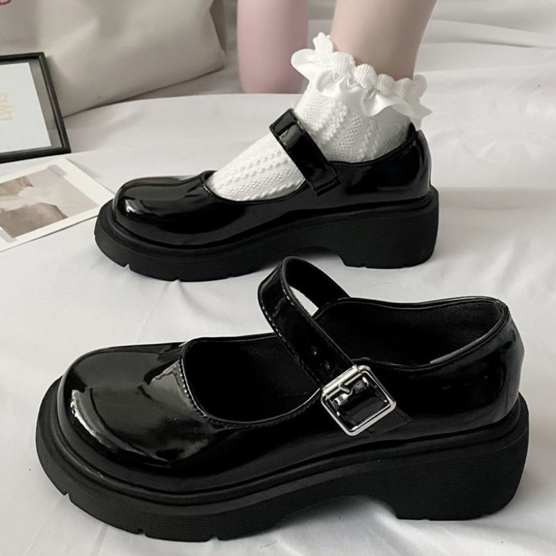 Giày Lolita Trắng Ulzzang Hàn Quốc ĐẾ CAO DÀY GIÁ RẺ  LLT007-ZOEE