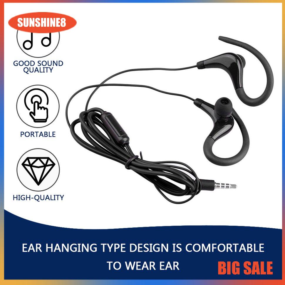 【SUN】Ear Hook Sports Running Headphones KY-010 Running Stereo Bass Music Headset