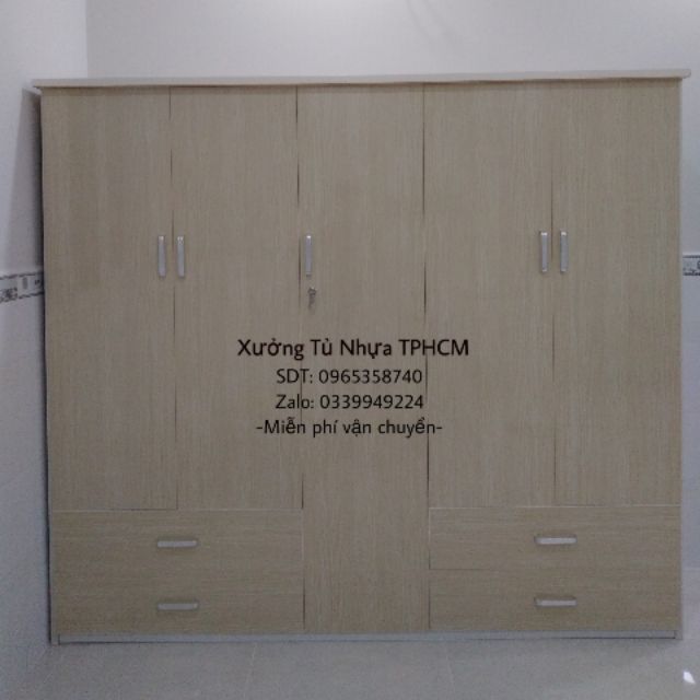 Tủ nhựa đài loan 5 cánh