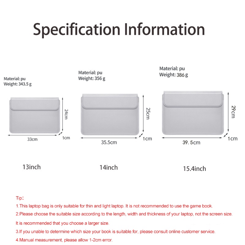 Túi Da Đựng Laptop Chống Thấm Nước Kèm Giá Đỡ Tiện Dụng