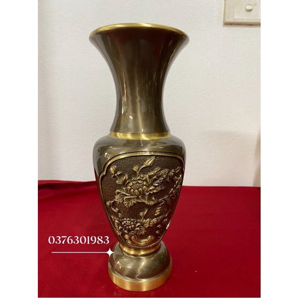 Lọ Hoa lục bình lộc bình đồng , bình bông đồng nguyên chất