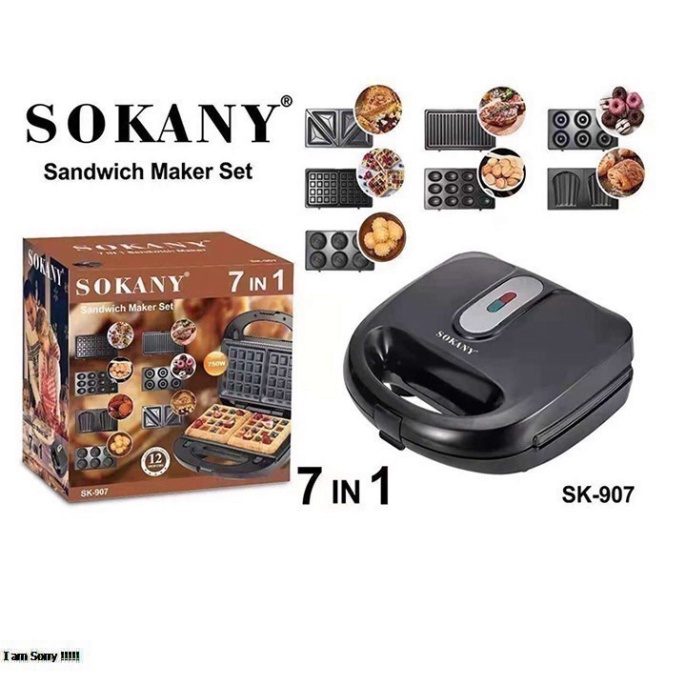 Máy làm bánh đa năng 7 trong 1 Chính hãng Sokany