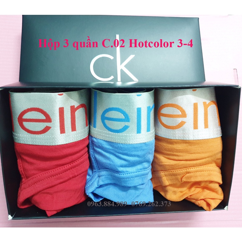 Hộp 3 quần lót nam dạng tam giác C.02 chất thun mỏng cạp bạc bản rộng cho anh em- Ảnh, video shop làm