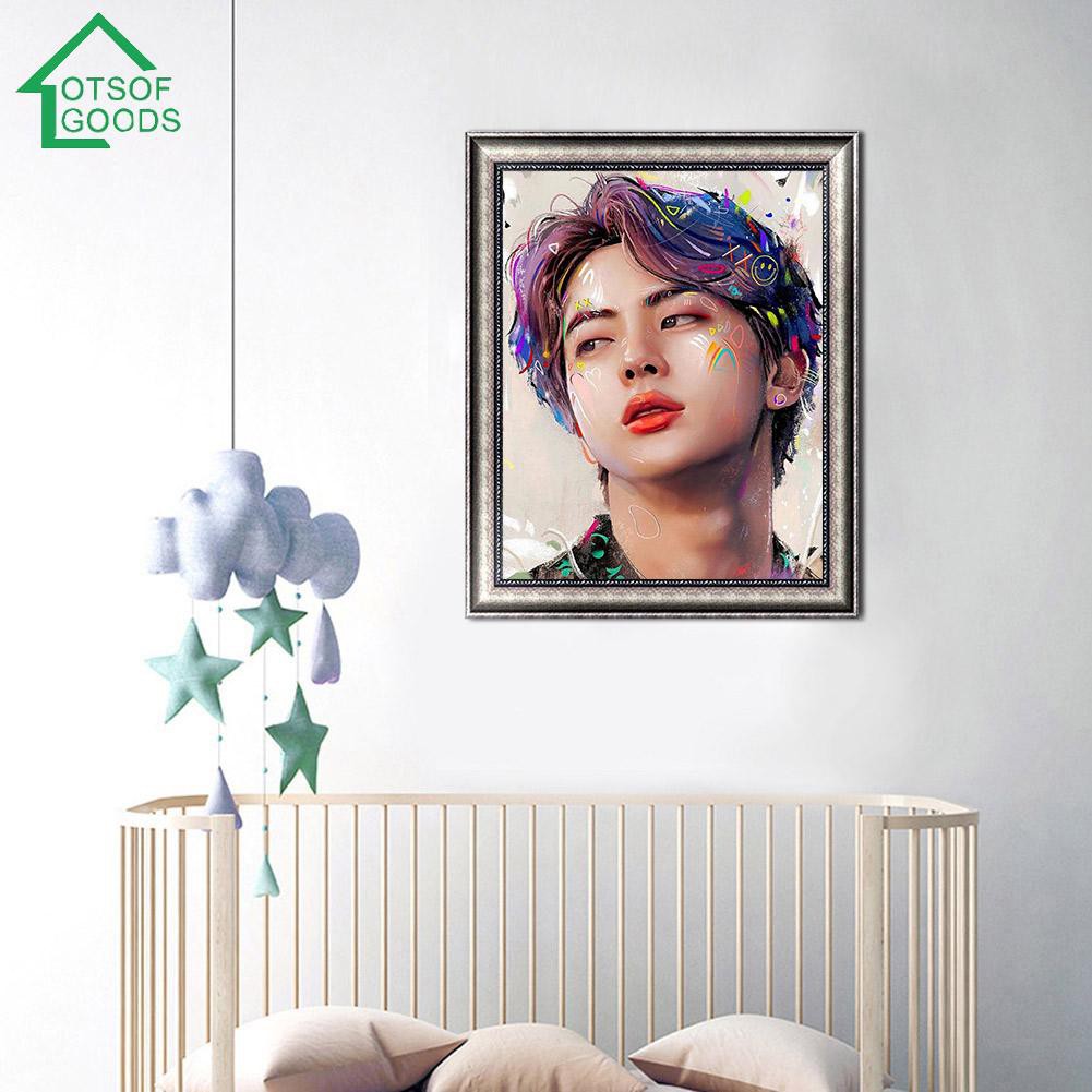 Bộ Tranh Đính Đá 5d Tự Làm Hình Nhóm Nhạc Bts | BigBuy360 - bigbuy360.vn