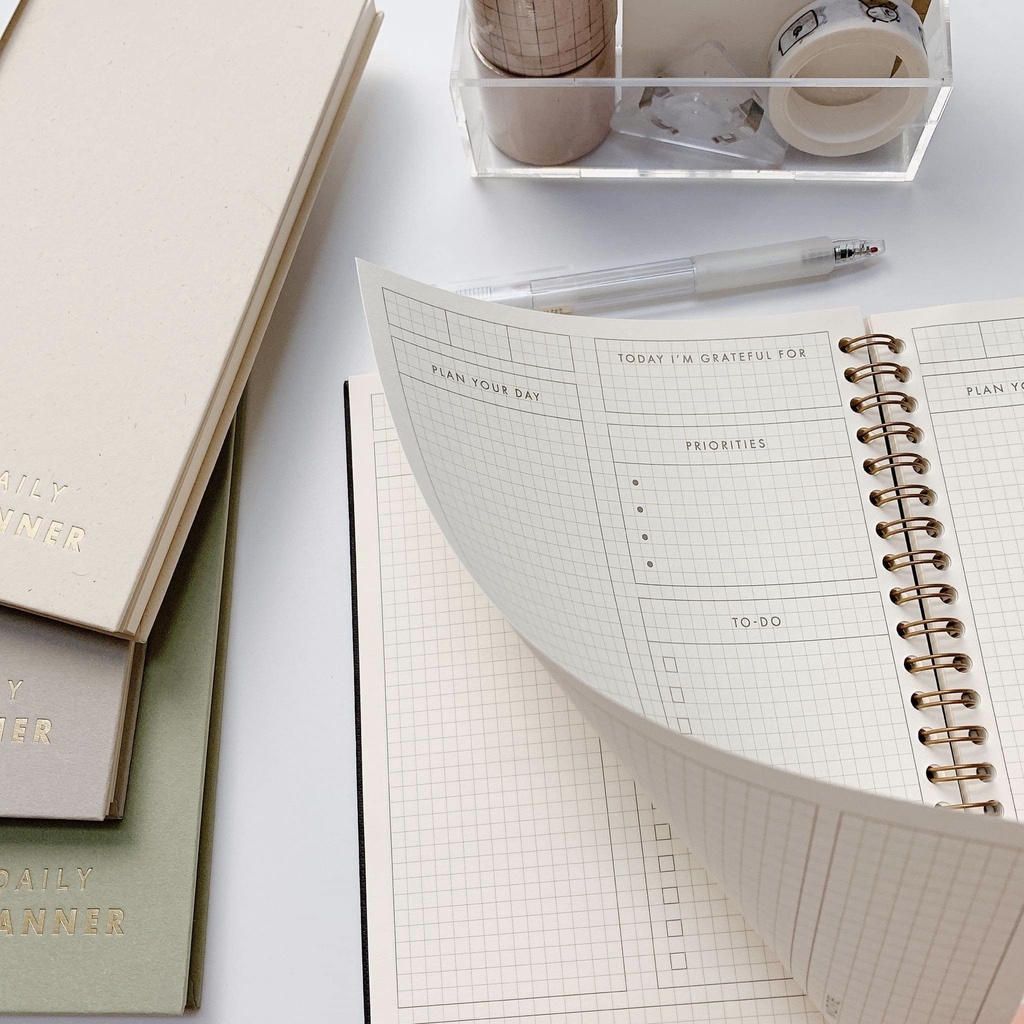 Sổ Daily Planner Cao Cấp - Sổ Lên Kế Hoạch Hằng Ngày - JC Notebook