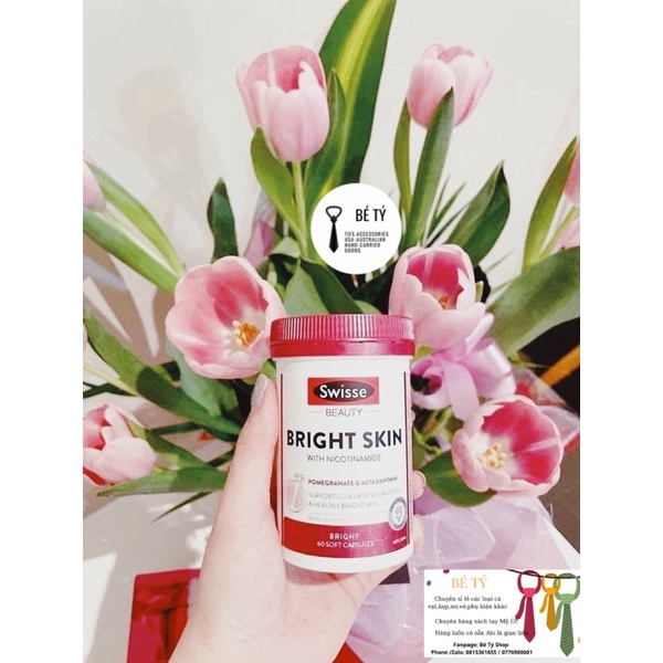 🌿🌿🌿 𝐕𝐢𝐞̂𝐧 𝐔𝐨̂́𝐧𝐠 𝐓𝐫𝐚̆́𝐧𝐠 𝐃𝐚 - 𝐒𝐰𝐢𝐬𝐬𝐞 𝐁𝐞𝐚𝐮𝐭𝐲 𝐁𝐫𝐢𝐠𝐡𝐭 𝐒𝐤𝐢𝐧 - 𝟔𝟎 viên