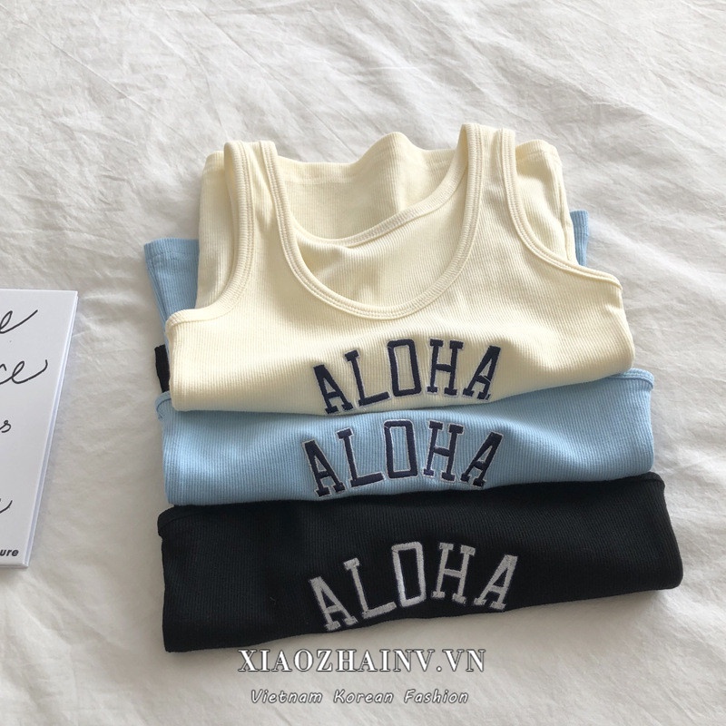 Áo hai dây XIAOZHAINV thêu họa tiết quyến rũ phong cách Hàn Quốc cho nữ có 3 màu lựa chọn